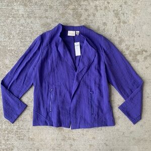 Chico’s Purple Moto Jacket